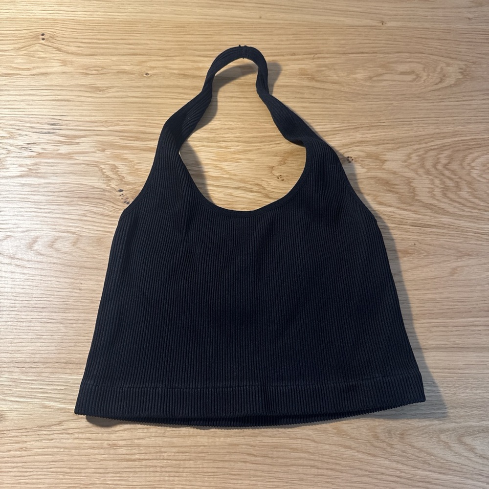 Cotton On Black Halter Top